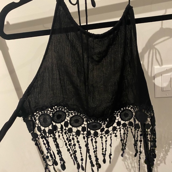 (2) Black Cropped Tanks for $5 - Picture 1 of 8